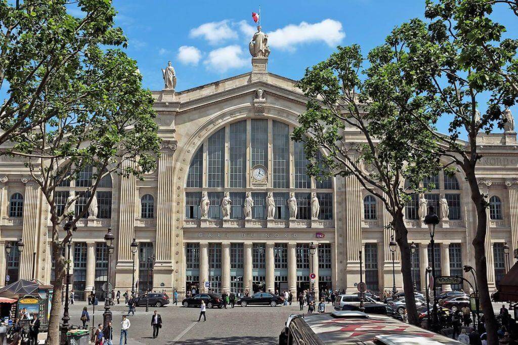 Gare du Nord train station is 15 minutes away from the hotel, on foot