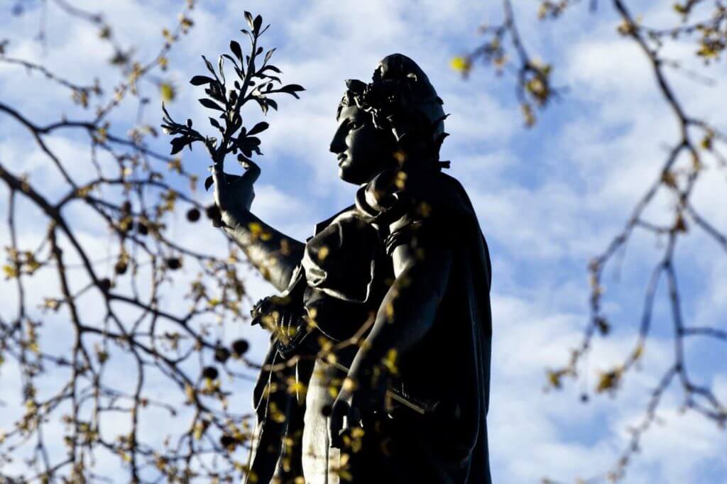 FRANCE, Paris: The statue of Marianne on the Place de la République.