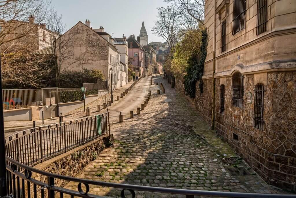 Montmartre district near the hotel, Paris, France